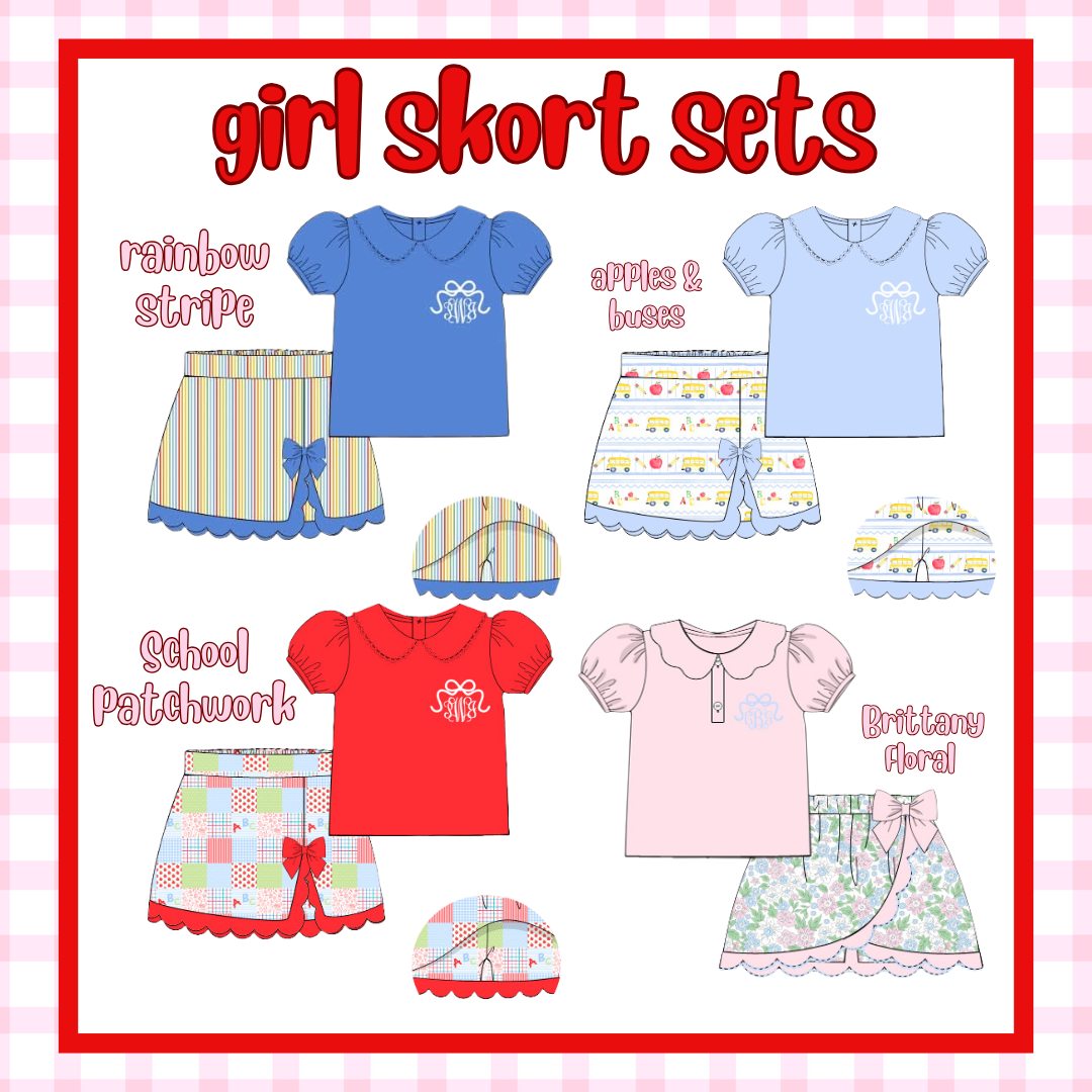 GIRLS SKORT SETS COLLECTION - ETA JULY