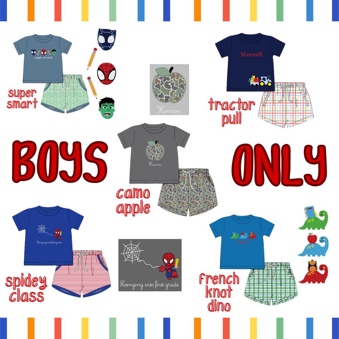 BOYS ONLY COLLECTION - ETA JULY