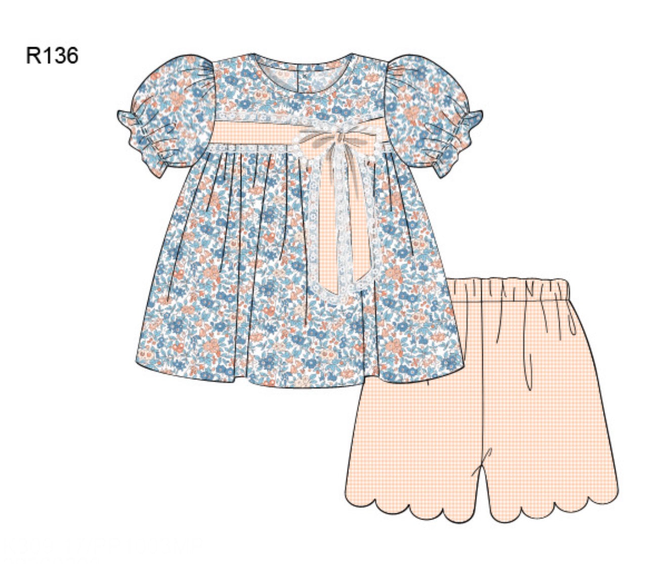 PO89 Fall Basics Girl Short Set