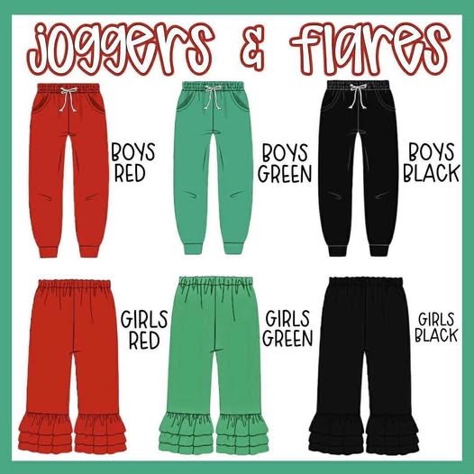 JOGGERS & FLARES COLLECTION - ETA NOVEMBER