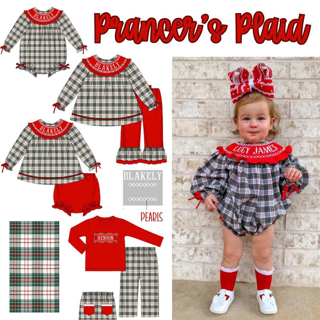 PRANCER'S PLAID COLLECTION - ETA NOVEMBER