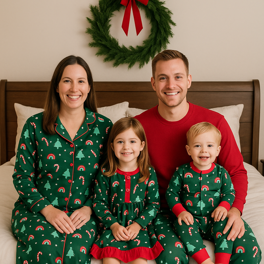 Christmas Rainbow PJS Preorder - in stock