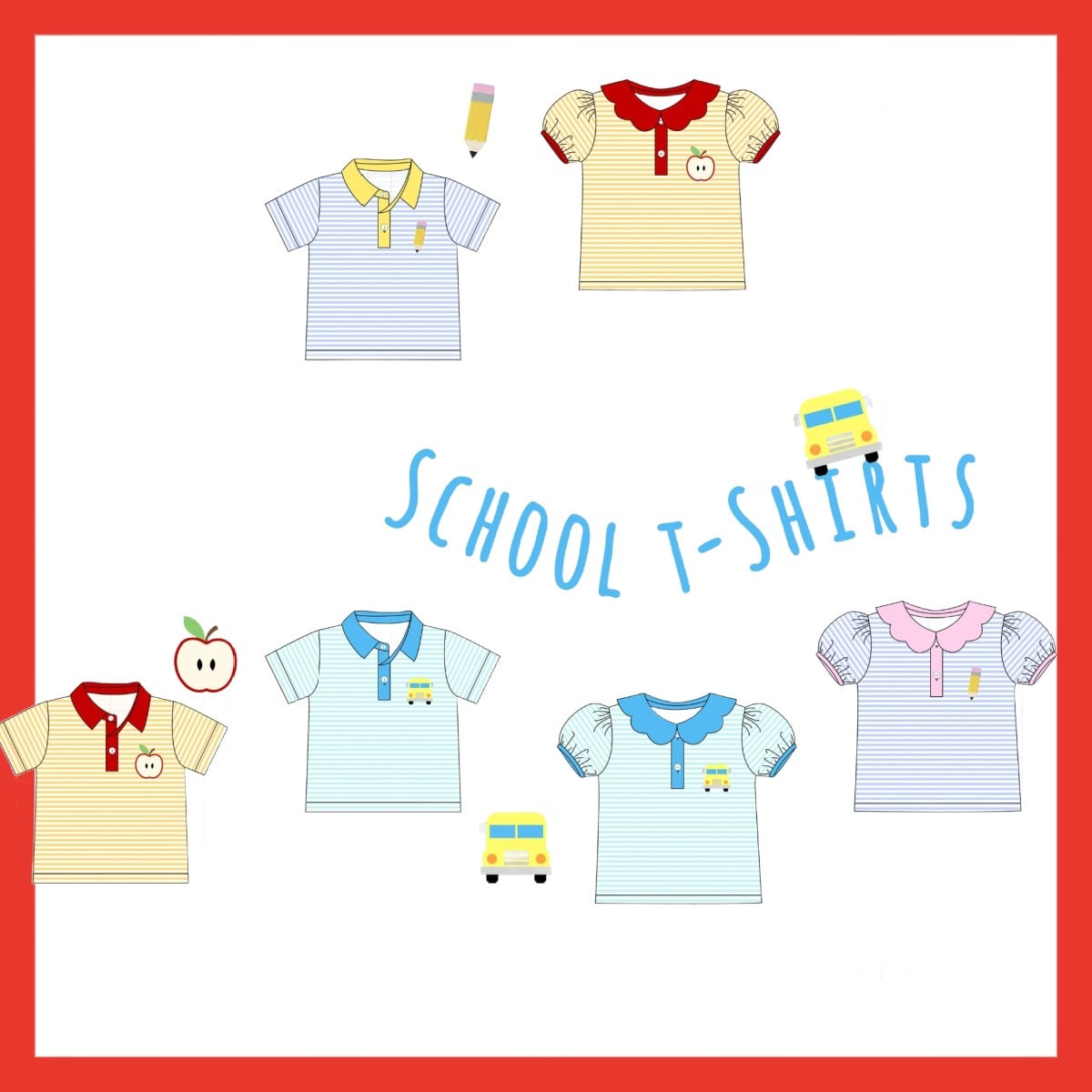 SCHOOL T-SHIRTS COLLECTION - ETA JULY