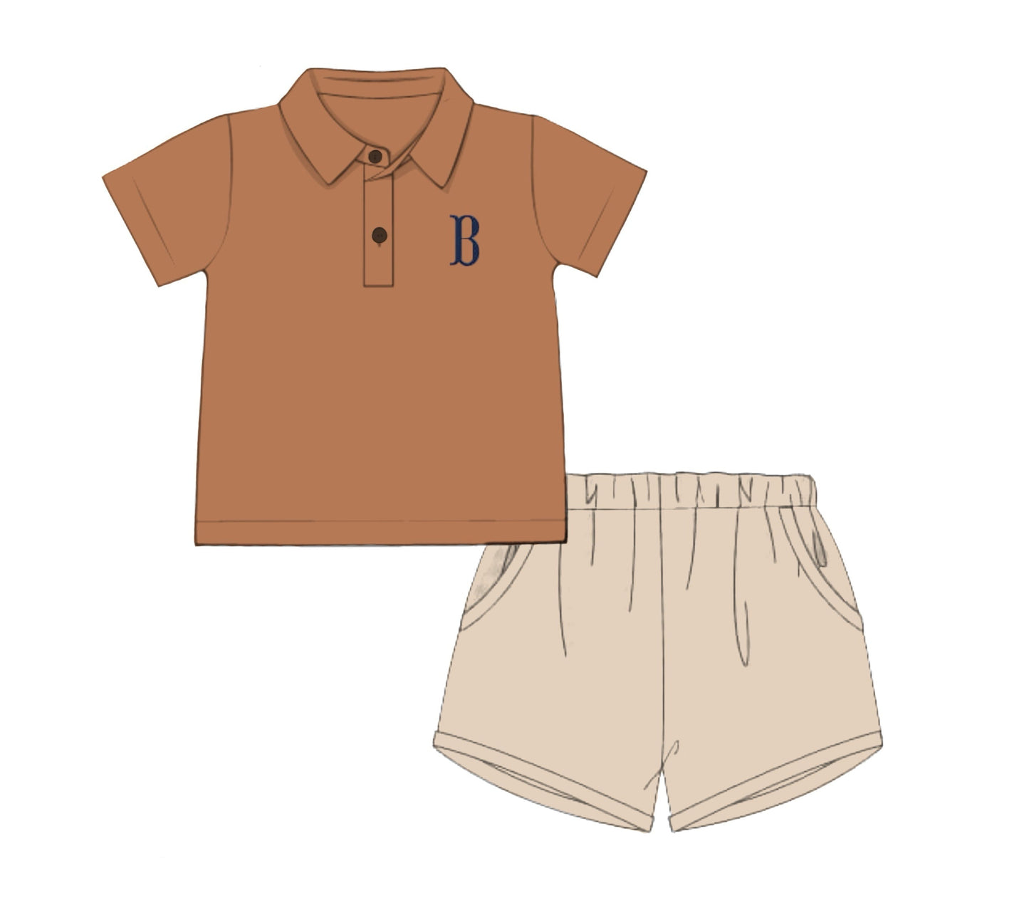 PO89 Fall Heirlooms Collared Short Set