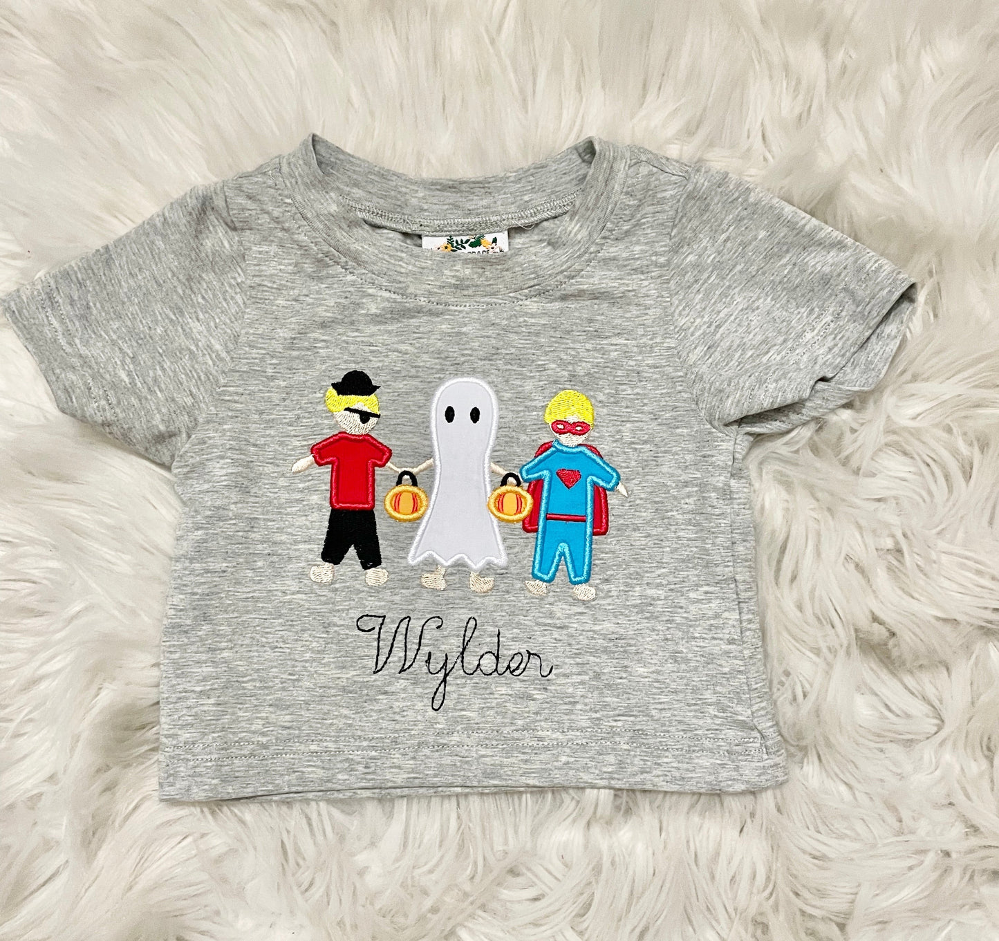 Wylder Monogrammed  Halloween Shirt only - IN STOCK