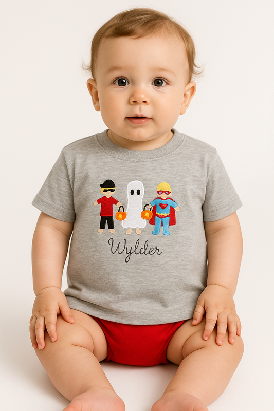 Wylder Monogrammed  Halloween Shirt only - IN STOCK