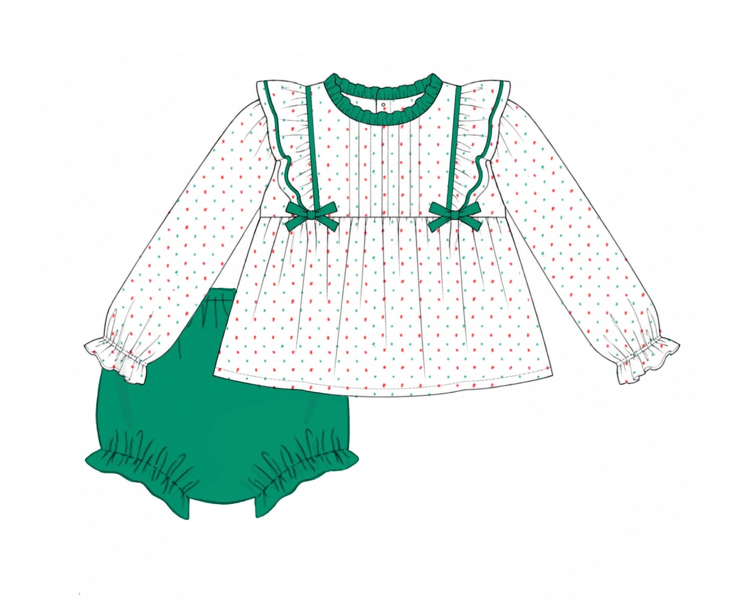 PO92 Christmas Keepsakes Bloomer Set