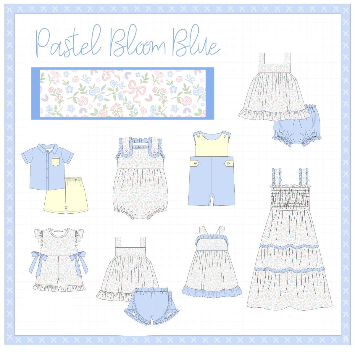 PASTEL BLOOM BLUE COLLECTION - ETA JUYL