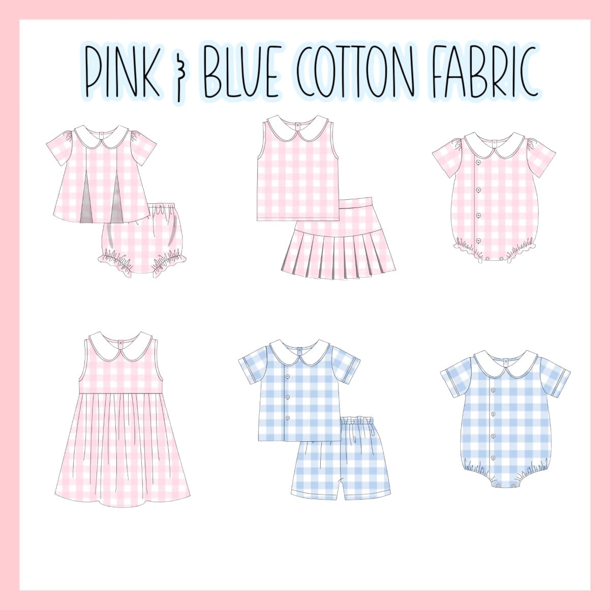 PINK & BLUE COTTON COLLECTION - ETA JULY