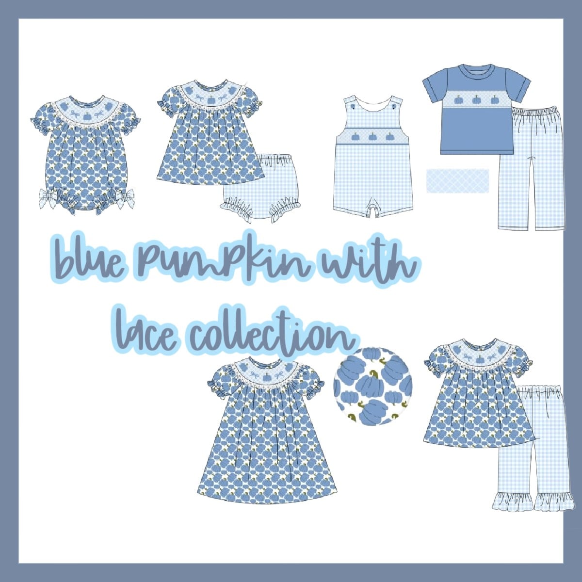 BLUE PUMPKIN WITH LACE COLLECTION - ETA AUGUST