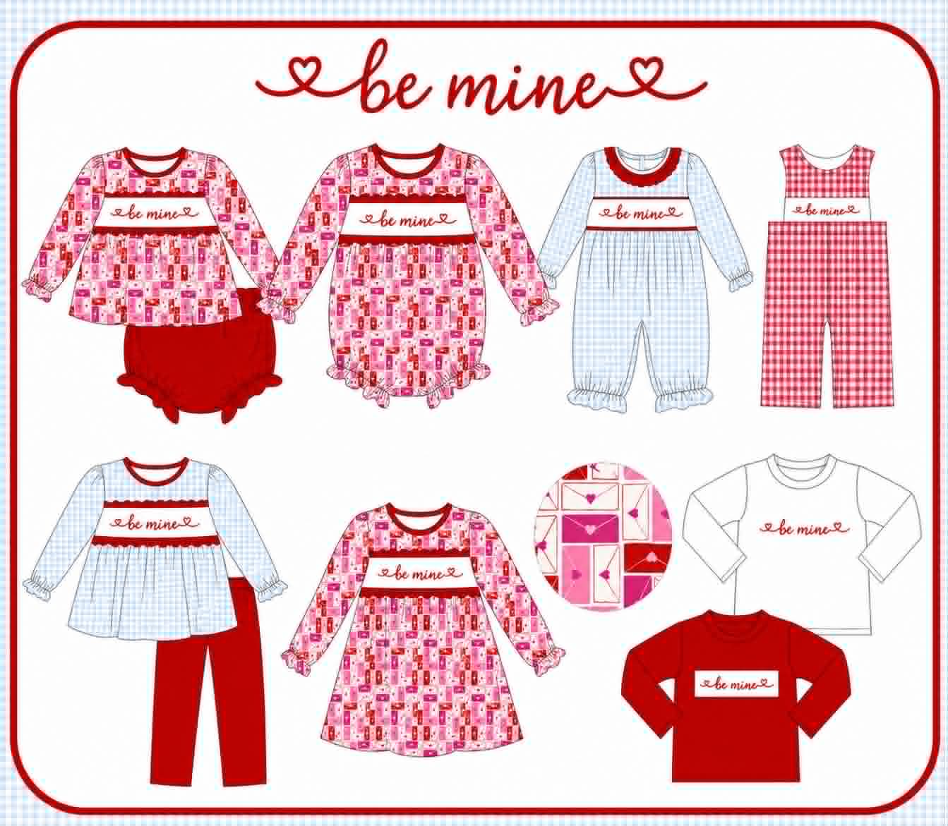 BE MINE EMBRODIERY COLLECTION-ETA NOV