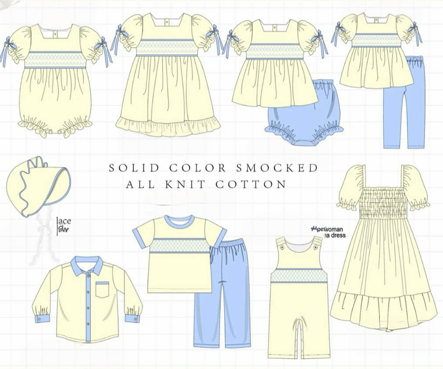 SOLID COLOR SMOCKED COLLECTION-ETA JULY
