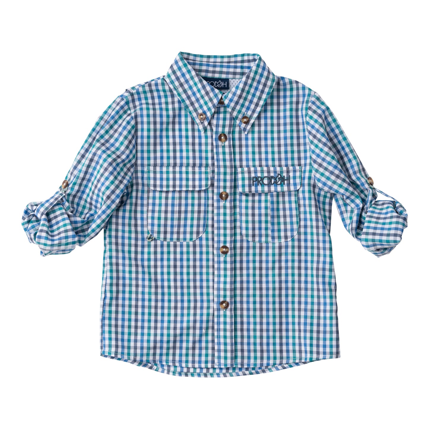 PRODOH - Founders Kids Fishing Shirt - Blue/Turquoise/Navy IN STOCK