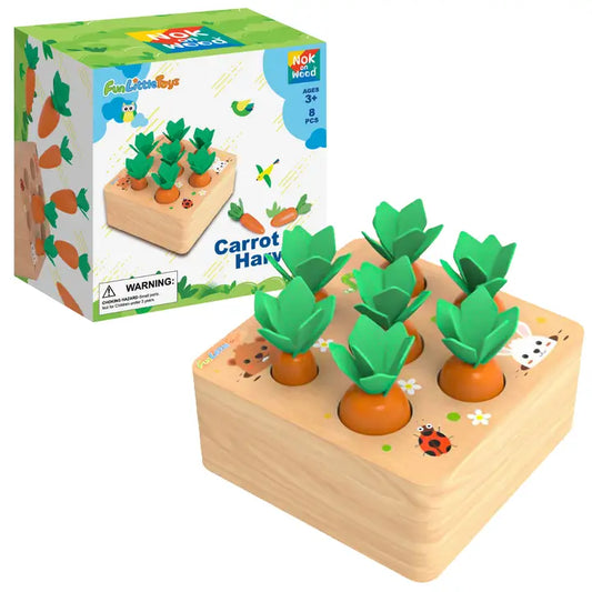 Wooden Carrot Harvest Set - IN STOCK