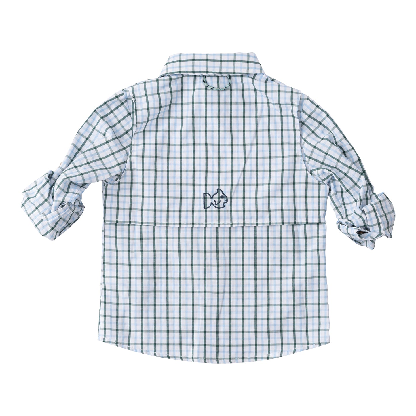 PRODOH - Founders Kids Fishing Shirt - White/Blue/Green IN STOCK