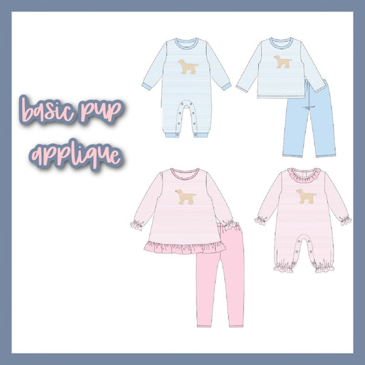BASIC PUP APPLIQUE COLLECTION - ETA AUGUST
