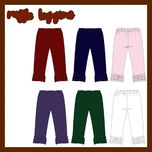 RUFFLE LEGGINGS COLLECTION - ETA AUGUST