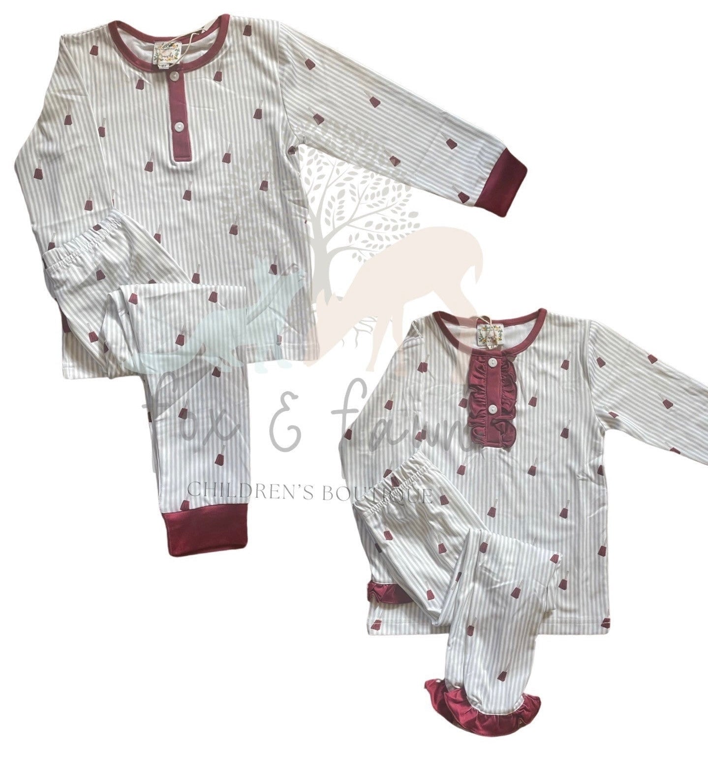 Maroon Jammies - IN STOCK