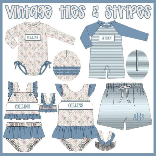 Vintage Tiles & Stripes - ETA LATE APRIL