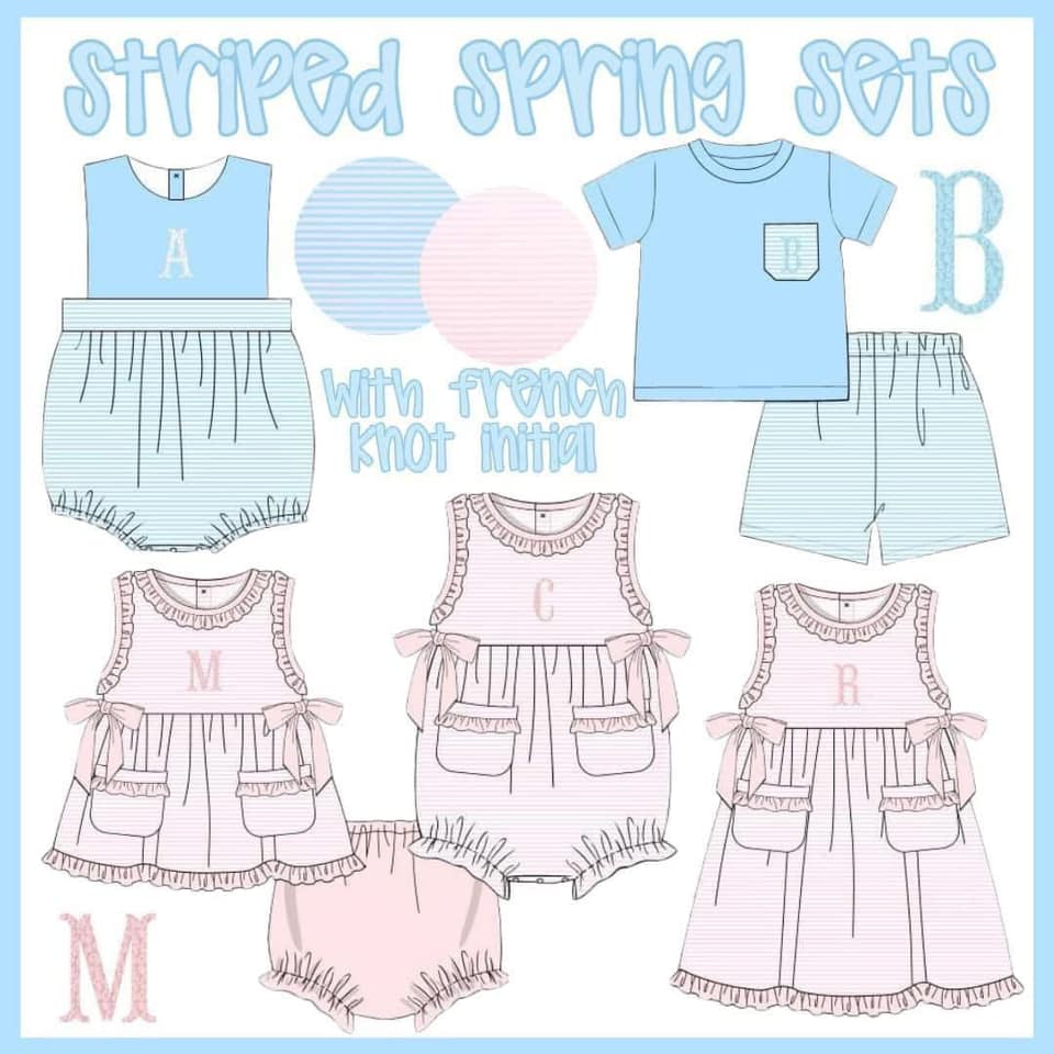 Striped Spring Sets - ETA LATE APRIL