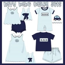 Navy Babe Casual Sets  - ETA LATE APRIL