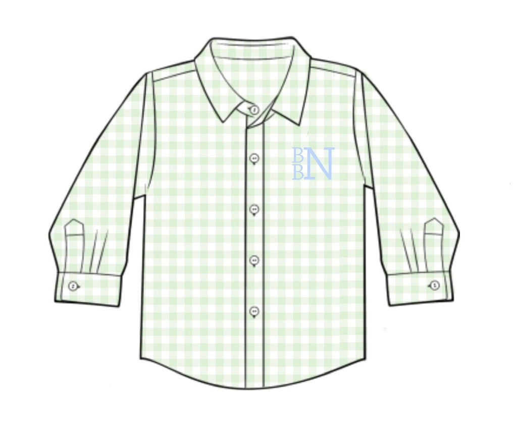 PO93 Pastel Floral & Gingham Shirt
