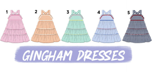 GINGHAM DRESSES COLLECTION - ETA APRIL