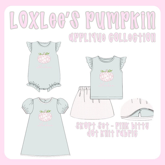LOXLEE'S PUMPKIN APPLIQUE COLLECTION - ETA SEPT