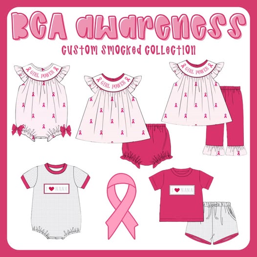 BCA AWARENESS CUSTOM SMOCKED COLLECTION - ETA SEPT