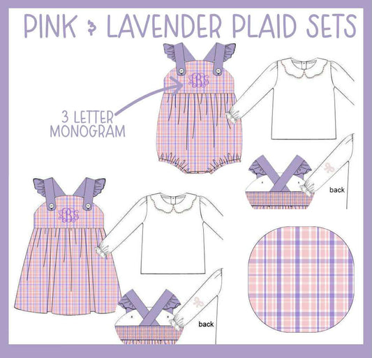 PINK & LAVENDER PLAID COLLECTION - ETA JAN