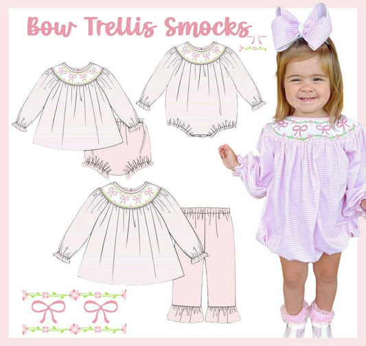 BOW TRELLIS SMOCK COLLECTION - ETA JAN