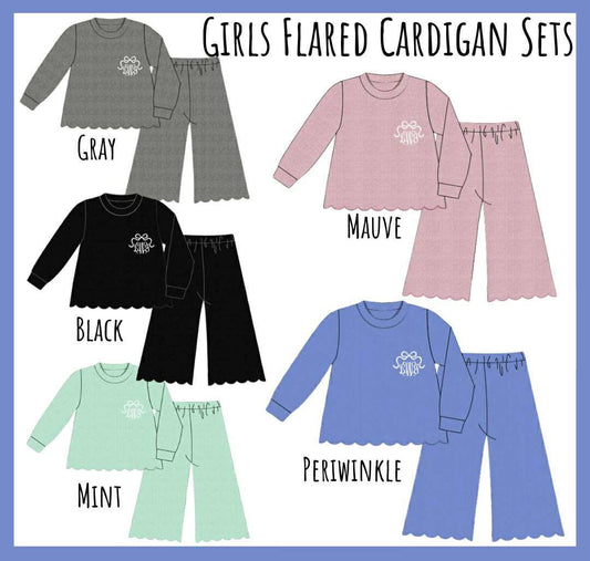 GIRL FLARED CARDIGAN SETS COLLECTION - ETA JAN