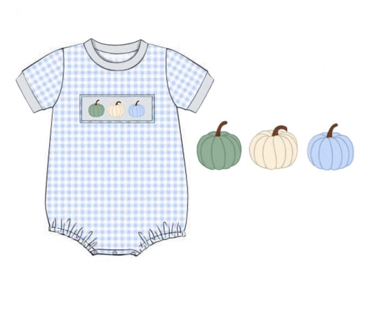 PO89 Gingham Pumpkins Bubble