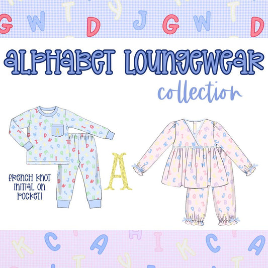 ALPHABET LOUNGEWEAR COLLECTION - ETA JULY