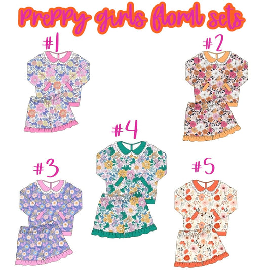 PREPPY GIRLS FLORAL SETS - ETA AUGUST