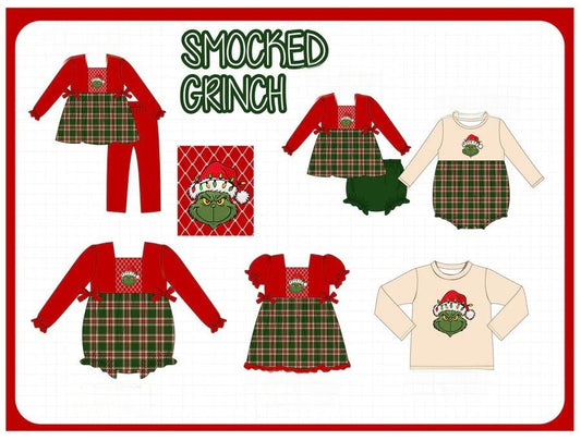SMOCKED GRINCH COLLECTION - ETA OCTOBER