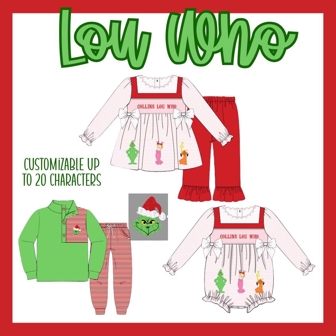 LOU WHO COLLECTION - ETA NOVEMBER