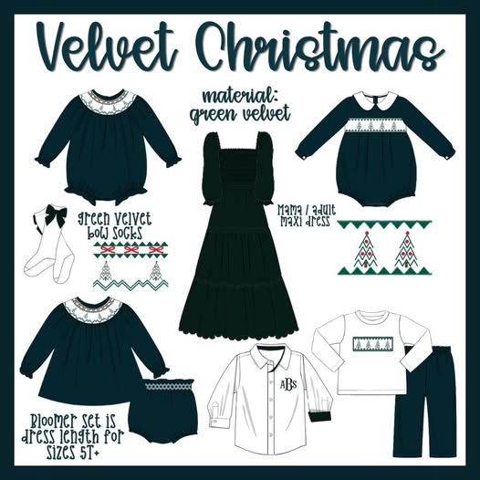 VELVET CHRISTMAS COLLECTION - ETA NOVEMBER