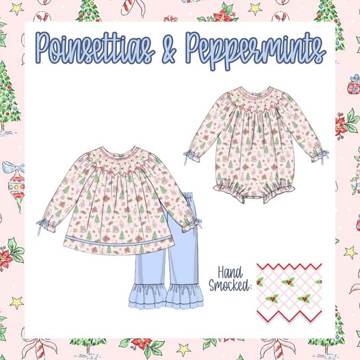 POINSETTIAS & PEPPERMINTS COLLECTION - ETA NOVEMBER