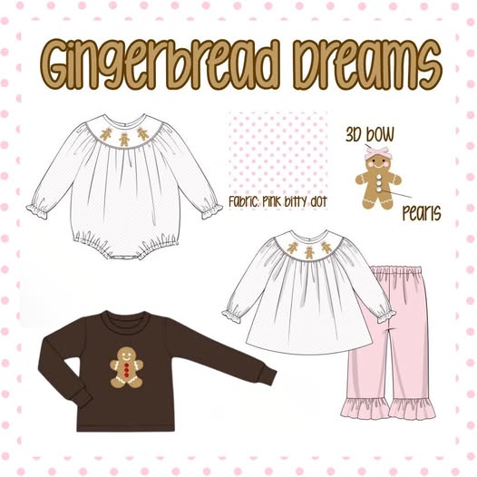 GINGERBREAD DREAMS COLLECTION - ETA NOVEMBER