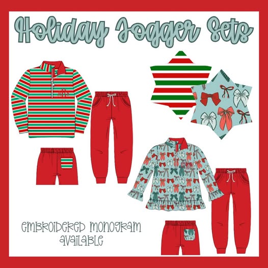 HOLIDAY JOGGER SET COLLECTION - ETA NOVEMBER