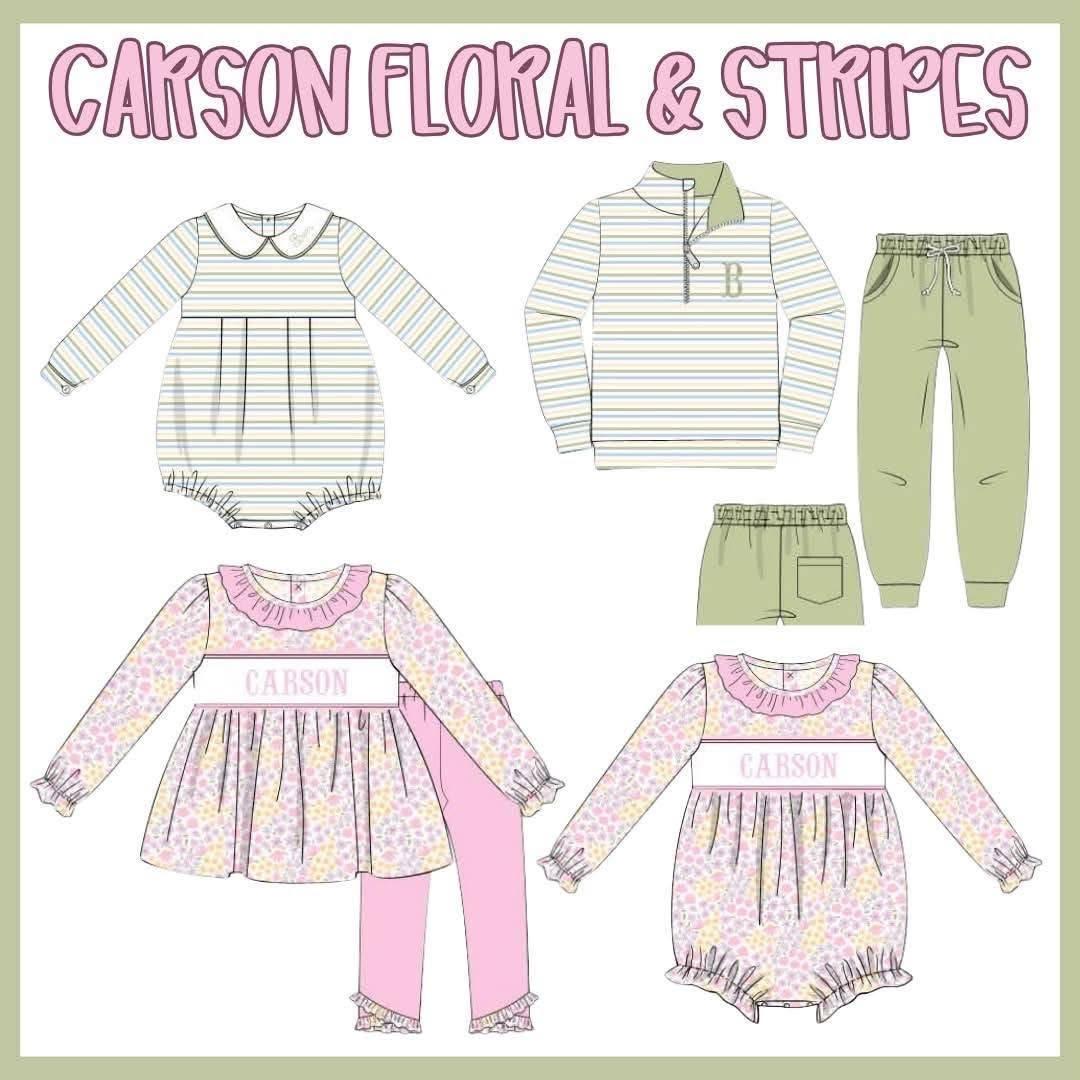 CARSON FLORAL & STRIPES COLLECTION - ETA LATE DEC
