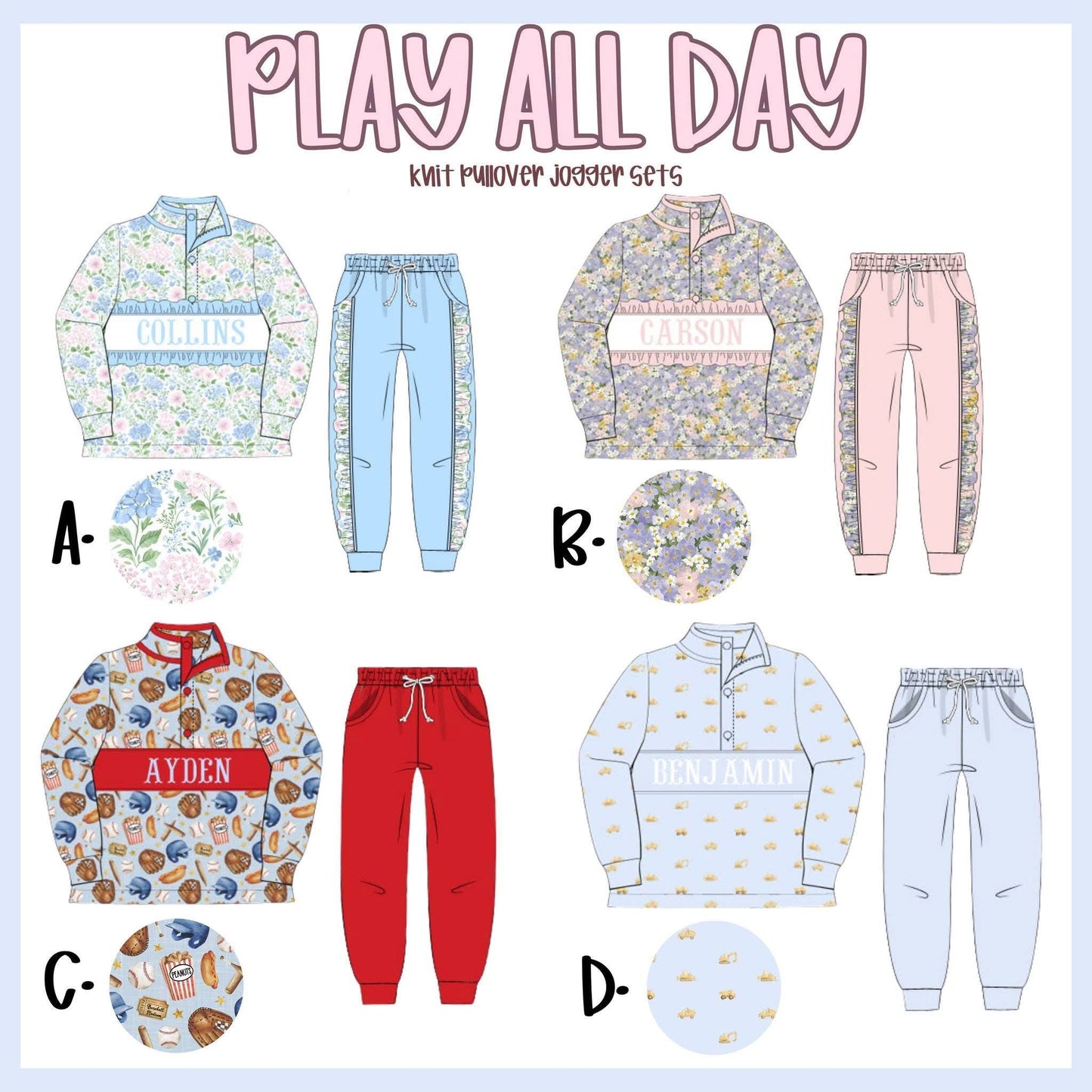 PLAY ALL DAY COLLECTION - ETA LATE DEC