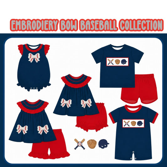 EMBRODIERY BOW BASEBALL-ETA JAN