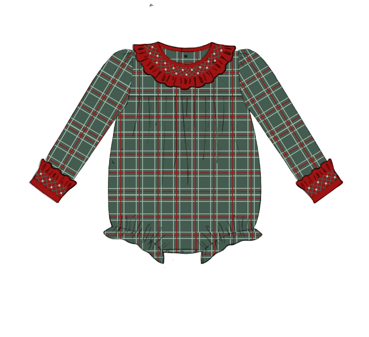 PO92 Plaid & Pearls Bubble
