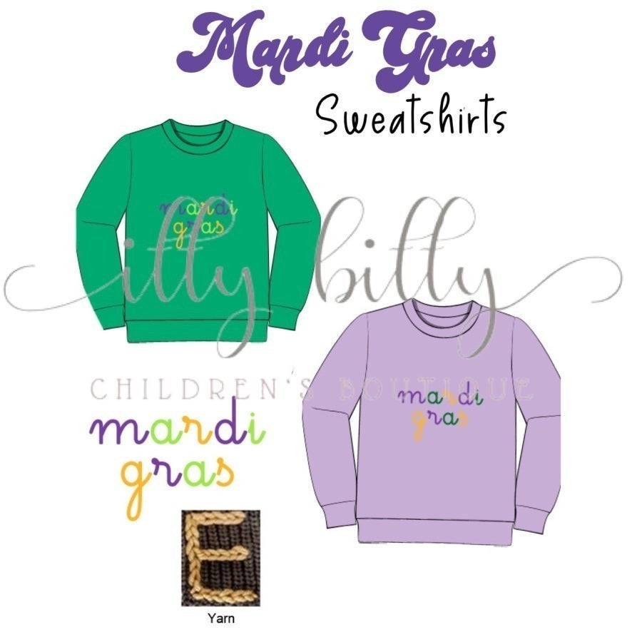 Mardi Gras sweatshirt - IN STOCK