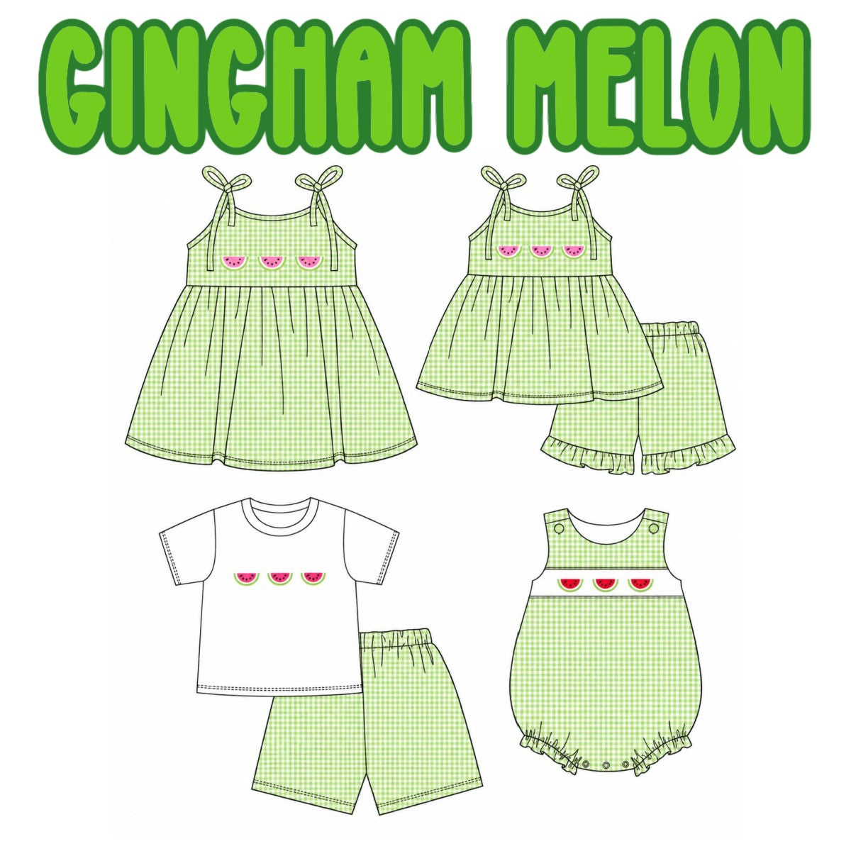 GINGHAM MELON-ETA MAY