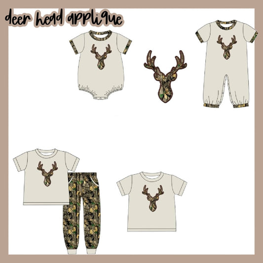 DEER HEAD APPLIQUE COLLECTION- ETA AUGUST
