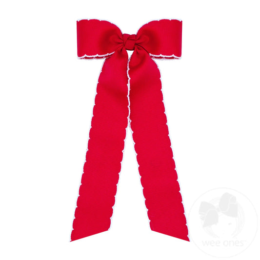 Wee Ones Medium Hair Bowtie Red - IN STOCK