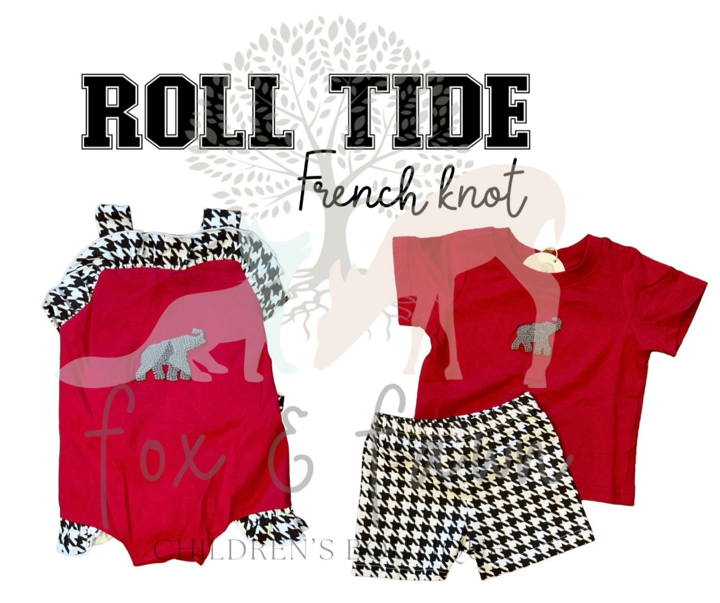 PO 6 Roll Tide French Knot Collection - IN STOCK